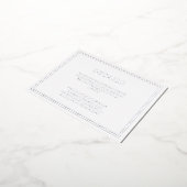 モダンミニマル結婚リポート詳細 箔招待状ポストカード (回転した状態)