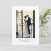 モダンミニマル結婚写真 サンキューカード (スタンド正面)