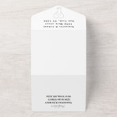 モダンミニマル結婚対エレガント素朴2 オールインワン招待状 (外側)