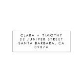 モダンミニマル結婚差出人住所 セルフインキングスタンプ (デザイン)