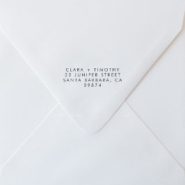 モダンミニマル結婚差出人住所 セルフインキングスタンプ