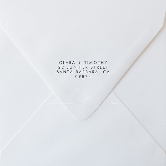モダンミニマル結婚差出人住所 セルフインキングスタンプ