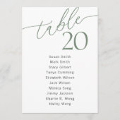 モダンミニマル結婚座席表 プログラム (正面)