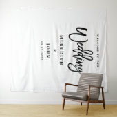 モダンミニマル結婚式写真ブース背景 タペストリー (インサイチュ(横))