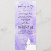 モダンミニマル結婚式 プログラムイベント プログラム (裏面)