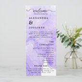 モダンミニマル結婚式 プログラムイベント プログラム (スタンド正面)