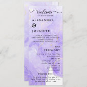 モダンミニマル結婚式 プログラムイベント プログラム (正面/裏面)