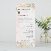 モダンミニマル結婚式 プログラムイベント プログラム (スタンド正面)