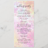 モダンミニマル結婚式 プログラムイベント プログラム (裏面)