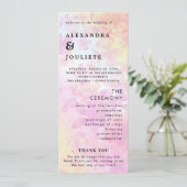 モダンミニマル結婚式 プログラムイベント プログラム (スタンド正面)