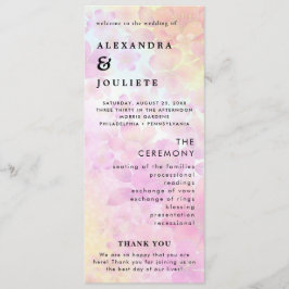 モダンミニマル結婚式 プログラムイベント プログラム