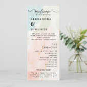 モダンミニマル結婚式 プログラムイベント プログラム (スタンド正面)