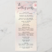 モダンミニマル結婚式 プログラムイベント プログラム (裏面)