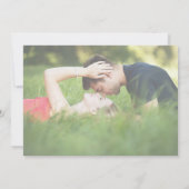 モダンミニマル結婚式Dateカードを保存 招待状 (裏面)