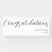 モダンミニマル結婚筆 横断幕 (横)