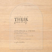 モダンミニマル結婚s アクリル招待状 (正面)