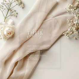 モダンミニマル結婚s アクリル招待状