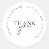 モダンミニマル結婚s ラウンドシール (正面)