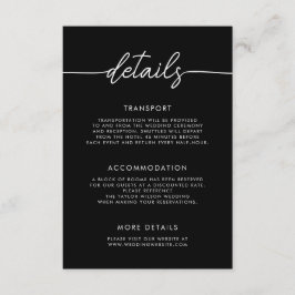 モダンミニマル結婚Scriptの詳細 エンクロージャーカード