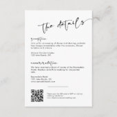 モダンミニマル結婚Scriptの詳細 エンクロージャーカード (正面)