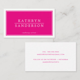 モダンミニマル縁どスタイリッシュ濃淡白型 名刺