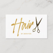 モダンミニマル美容師 名刺 (正面)