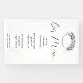 モダンミニマル自分のロ結婚ゴを書く 横断幕 (横)