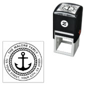 モダンミニマル航海のいかり差出人住所 セルフインキングスタンプ (インサイチュ)