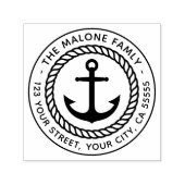 モダンミニマル航海のいかり差出人住所 セルフインキングスタンプ (デザイン)