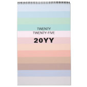 モダンミニマル色カレンダー カレンダー (カバー)