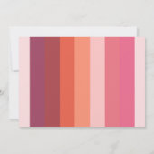 モダンミニマル色ブロック文房具ノートカード ノートカード (裏面)
