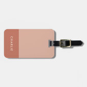 モダンミニマル色 ラゲッジタグ (正面横)