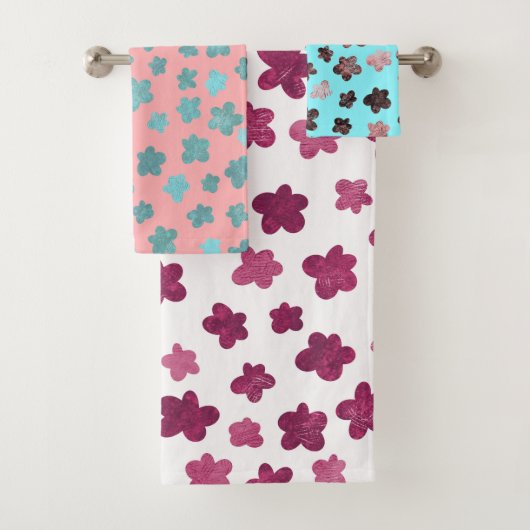 モダンミニマル花 バスタオルセット (インサイチュ)