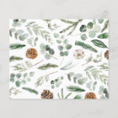 モダンミニマル葉1枚のフォトスクリプトエレガント (裏面)