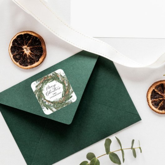 モダンミニマル葉 スクエアシール