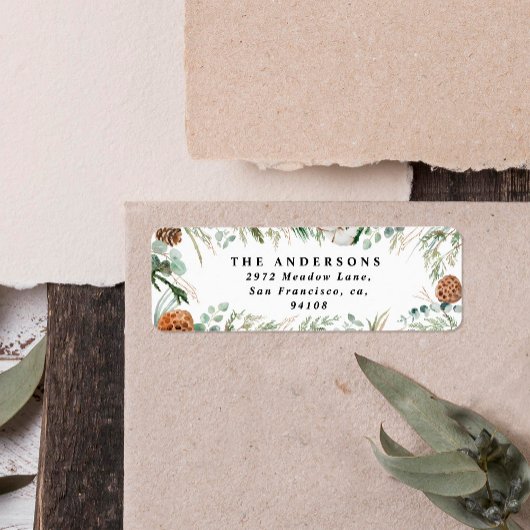 モダンミニマル葉 ラベル