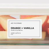 モダンミニマル薄い黒縁ど製品ラベル ラベル (貼付)