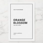 モダンミニマル薄い黒縁ど製品ラベル ワインラベル (シングルラベル)