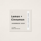 モダンミニマル角薄板製品ラベル (正面)