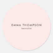 モダンミニマル赤面 ラウンドシール (正面)