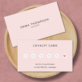 モダンミニマル赤面 ロイヤリティカード