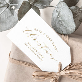 モダンミニマル金ゴールド ギフトタグ