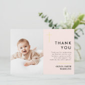 モダンミニマル金ゴールド サンキューカード (スタンド正面)