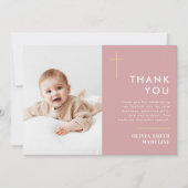 モダンミニマル金ゴールド サンキューカード (正面)