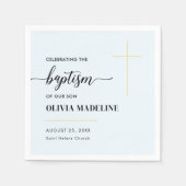 モダンミニマル金ゴールド スタンダードカクテルナプキン (正面)