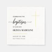 モダンミニマル金ゴールド スタンダードカクテルナプキン (正面)