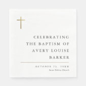 モダンミニマル金ゴールド スタンダードランチョンナプキン (正面)