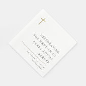 モダンミニマル金ゴールド スタンダードランチョンナプキン (角)