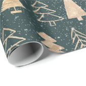 モダンミニマル金ゴールド ラッピングペーパー (ロールコーナー)