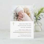 モダンミニマル金ゴールド 招待状 (スタンド正面)